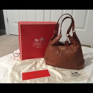 Coach Madison Cognac Hobo Bag
